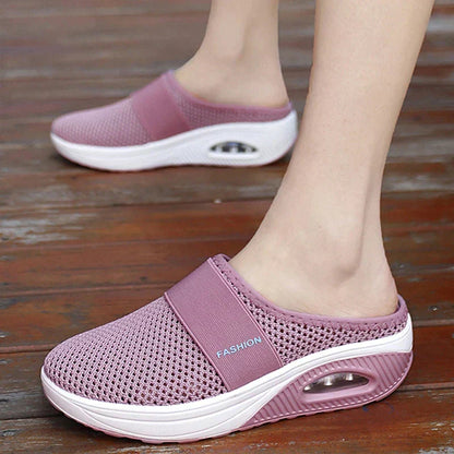 Dam Sandaler Ergonomisk Design med Kilhäl och Gummisula-4