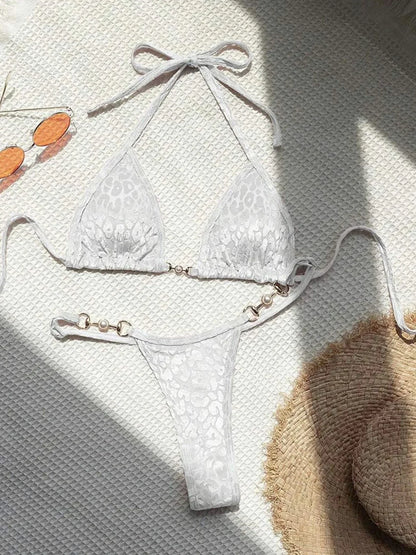 Variant image for Dams Bikini Leopardmönster Polyester Spandex-17