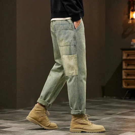 Damjeans Hög Midja Retro Design i Hållbart Material-1