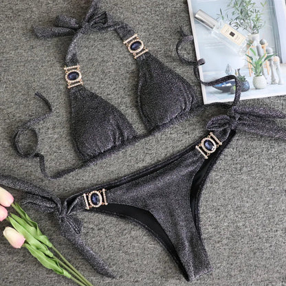 Dam Baddräkt Delbikini Modern Nylon Spandex 7