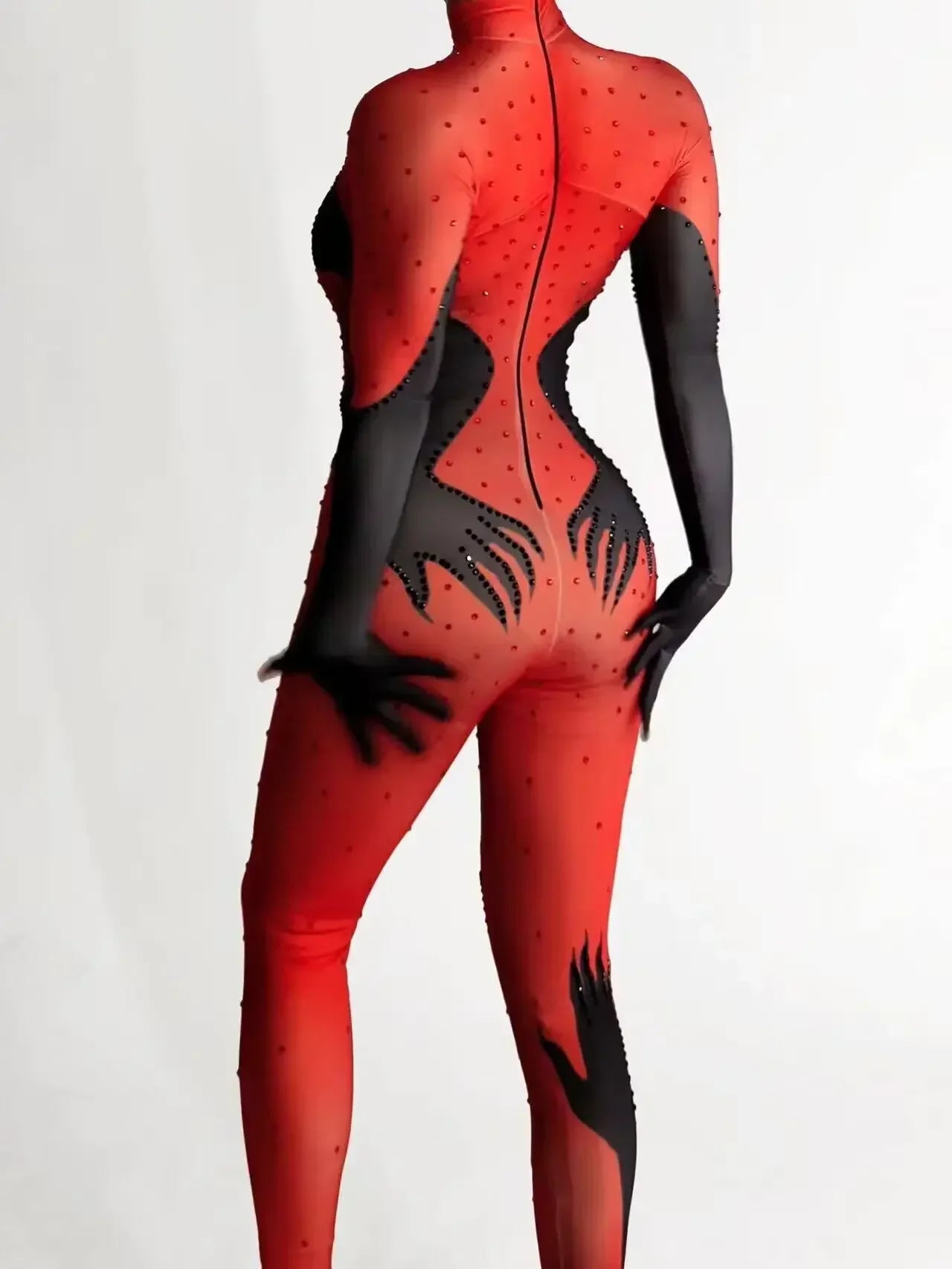 Dam Jumpsuit Med Glittrande Detaljer I Mjuk Bomull-2