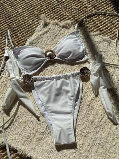 Variant image for Bikiniset Dam Monokrom Stretch Polyester Elegant Design-4