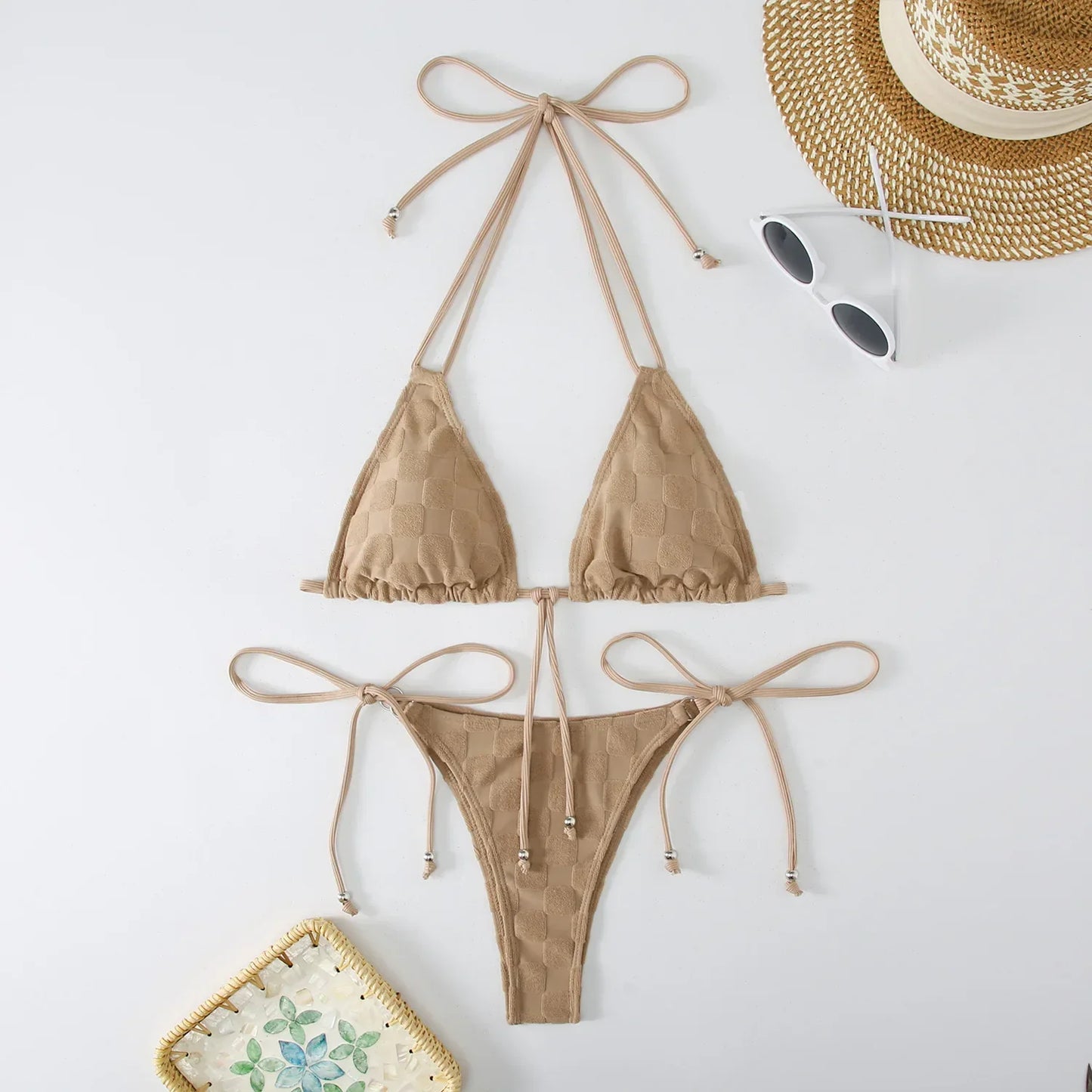 Variant image for Baddräkt Dam Två Delar Monokrom Polyester Spandex-5