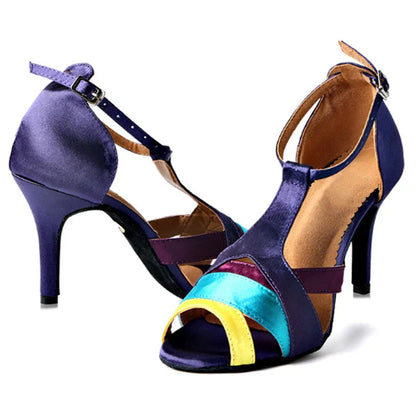 Dam Stövlar Båtstil Silkesatin och Bomull med LACE-UP System-5