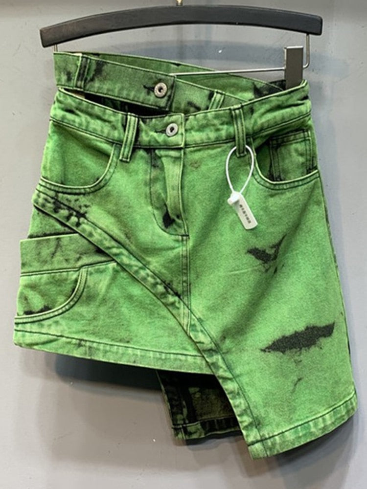 Variant image for Dam Minikjol Asymmetrisk Bomull för Vår- och Sommarstil-1