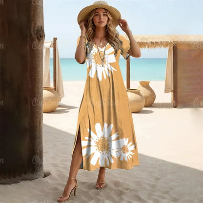 Kvinnors Klänning Lätt Polyester Trendig-4