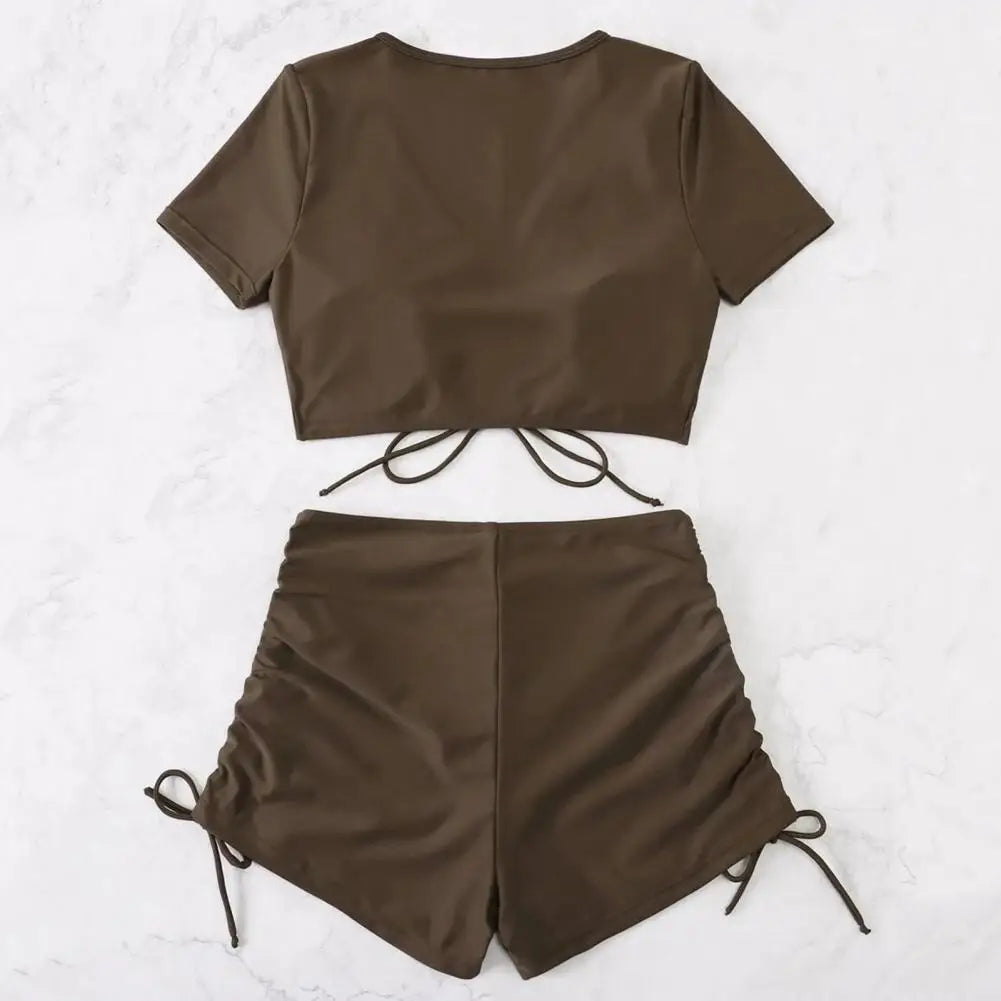 Dam Kort Set Monokrom Nylon-4