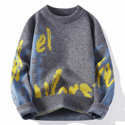 Variant image for Herr Tröja Casual Grafisk Utskrift Mjuk Bomull-11