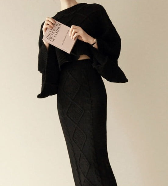 Kvinnors Rock Set Geometriskt Mönster Akryl Polyester 3