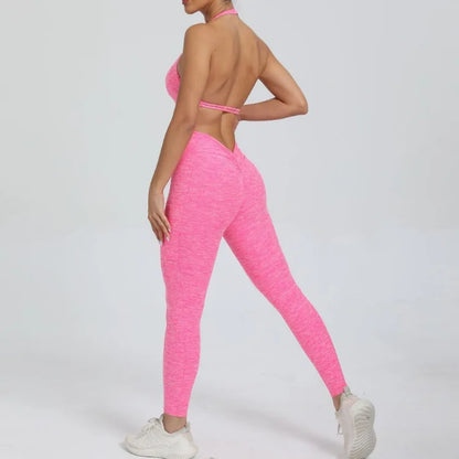 Dam Leggingsset Minimalistisk Nylon Ärmlös Design-6