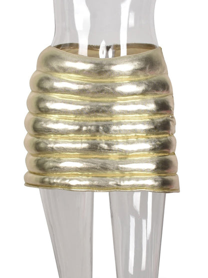 Variant image for Kvinnors Mini Kjol Monokrom Polyester, Elegant Penna Silhuett för Vardags- och Festlig Användning-9