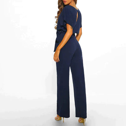 Kvinnors Jumpsuit Snörning Polyester Elegant Design-3