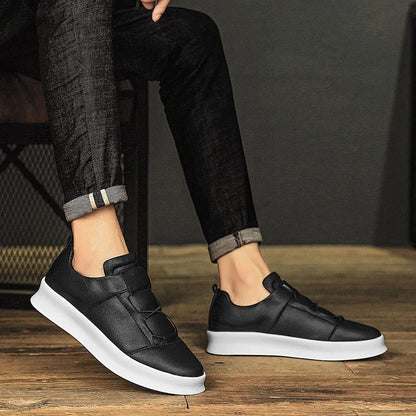 Herrar Låga Sneakers Modern Läder-6