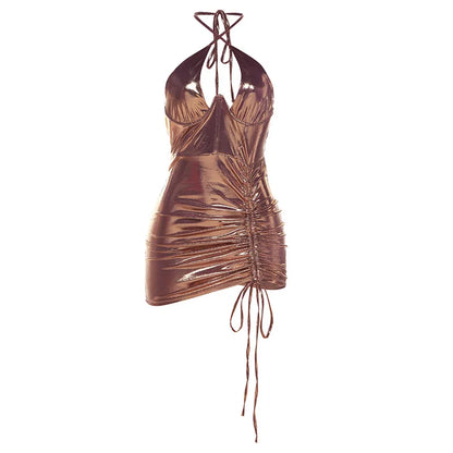 Variant image for Dam Klänning Mini Ärm lös Polyester Enkel Design-21