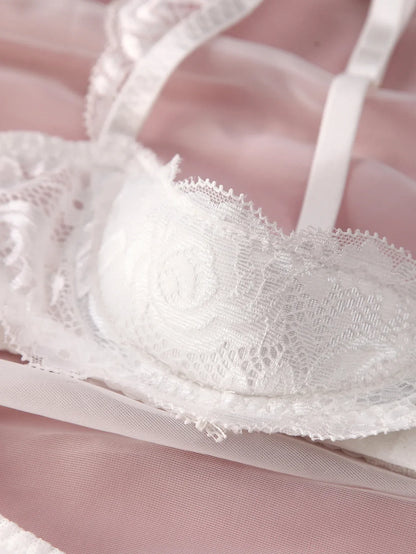 Damunderkläder Set Snygga Sexiga Polyester Spandex-3