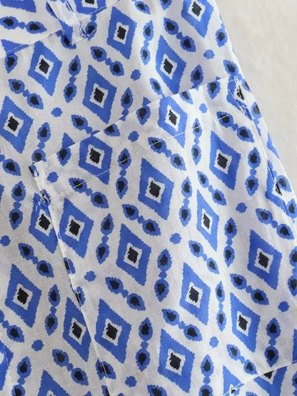 Dam Set Ärmlös Topp Vida Byxor Andningsbart Material-4