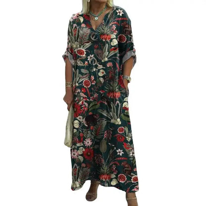 Kvinnors Trendig Klänning Lätt Polyester-5