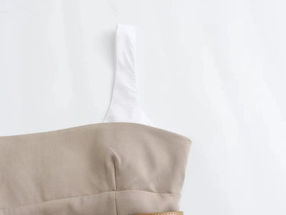 Kvinnors Miniklänning med Bälte A-linje Polyester Glittrig-4