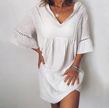 Dam Tunika Elegant Polyester för Kontor och Fritid-2