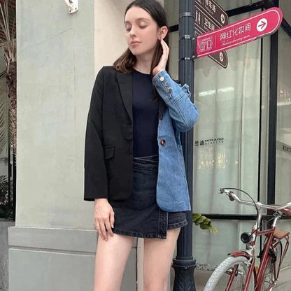 Dam Ensemble Denim Blazer Polyester-1