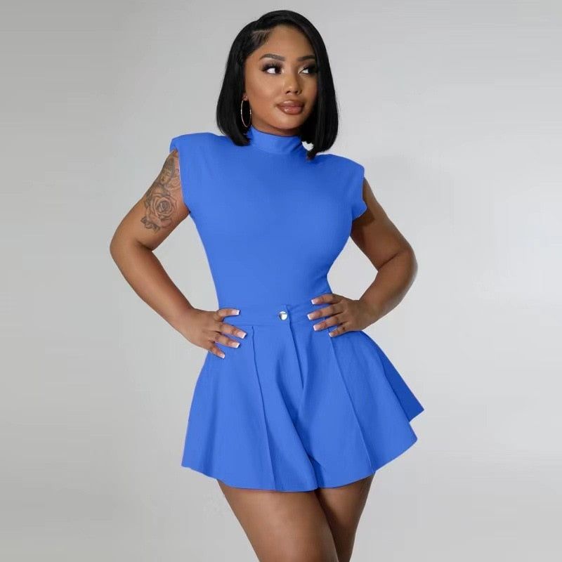 Variant image for Mjukisset Dam Monokrom Polyester Spandex Kort Byxa-35