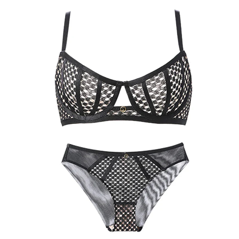 Dam BH Korsa Designad i Bomull och Spandex-1