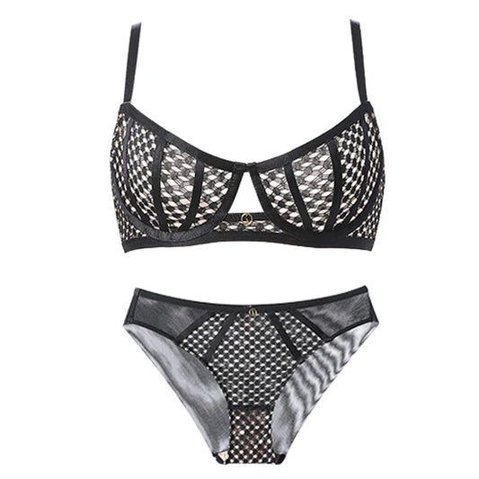 Dam BH Korsa Designad i Bomull och Spandex-1