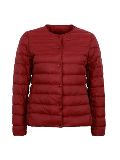 Variant image for Dam Lång Vinterjacka Lätt Polyester för Kalla Väderförhållanden-25