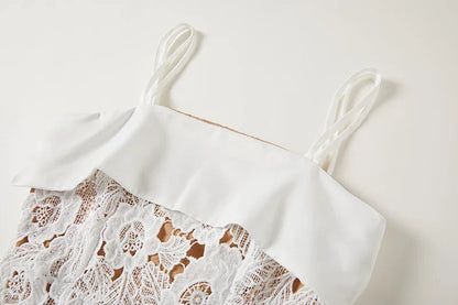 Dam Midi Klänning Monokrom Bomull och Polyester - Fina Dam Klänningar för Vardags och Fest-5