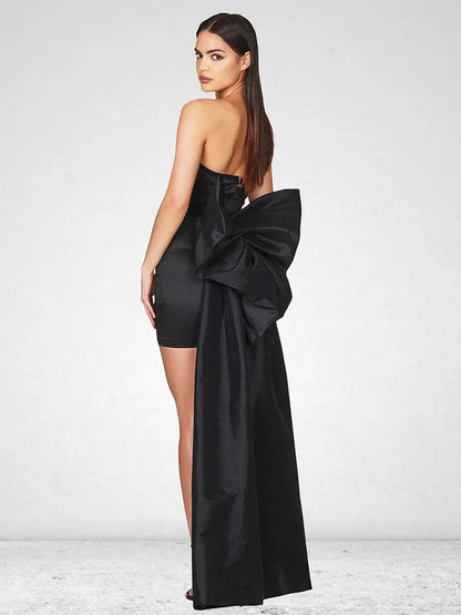 Kvinna Miniklänning Ryggfri Spandex Polyester Glittrig Klänning-1