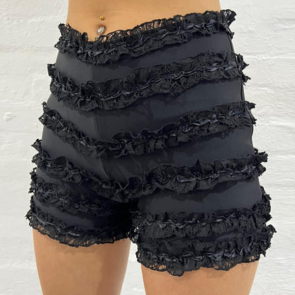 Variant image for Dam Shorts Hög Midja med Ruffles i Polyester-1