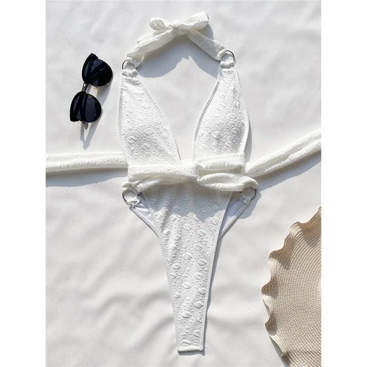 Baddräkt Dam Monokini Vågor Polyamid-1