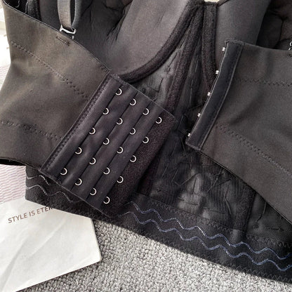 Dam Bustier Geometrisk Design Polyester med Pärldetaljer-6