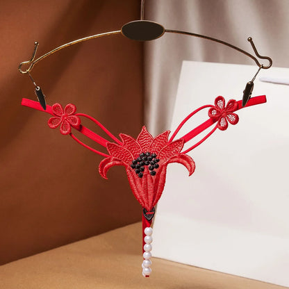 Variant image for Dam G-sträng med Konstnärliga Detaljer Polyester-5