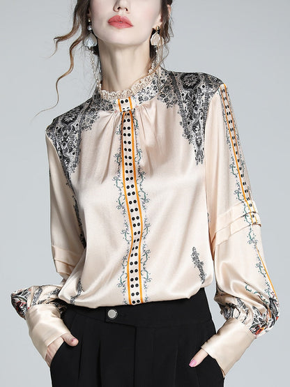 Herrskjorta Randig Polyester Andningsbar Flexibel Passform-6