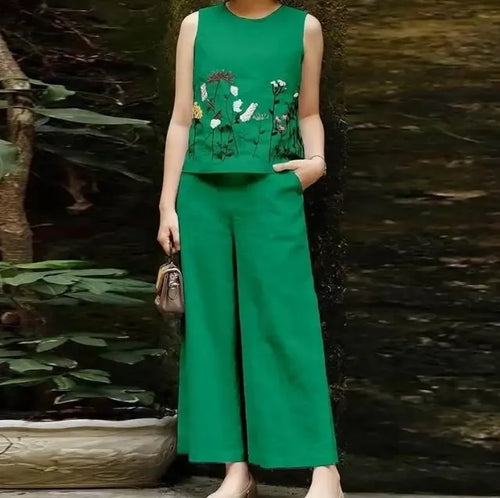 Dam Blus Ärmlös Elegant Polyester för Vardags- och Festbruk-1