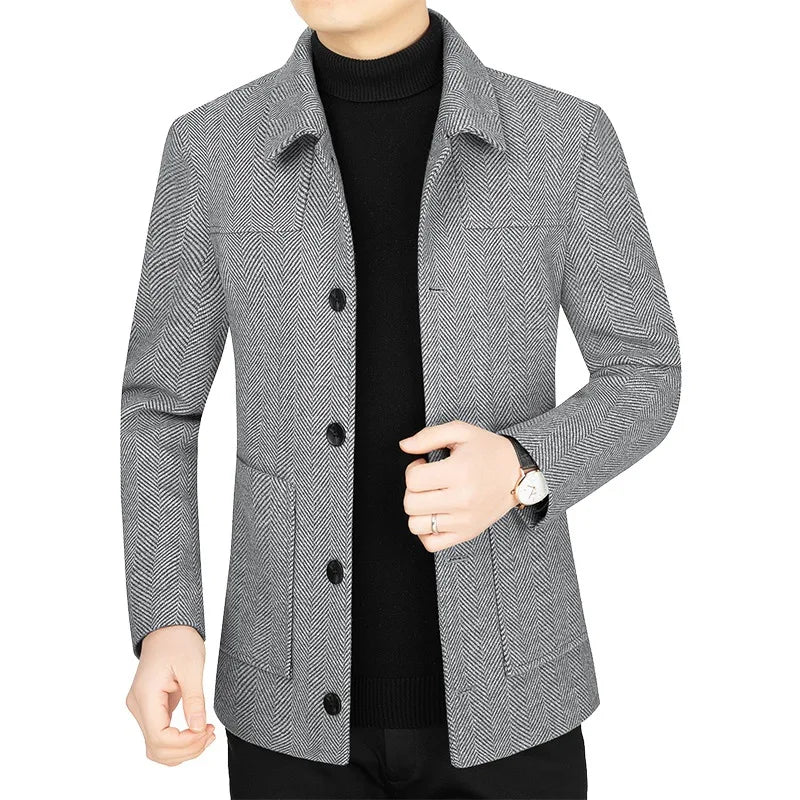 Dam Blazer Modern Design Kashmirmix Ull Polyester-5