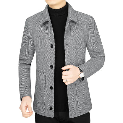 Dam Blazer Modern Design Kashmirmix Ull Polyester-5