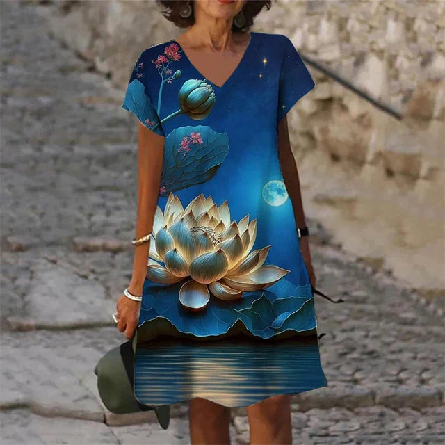 Variant image for Kvinnors Enkel Klänning Högkvalitativt Material-29