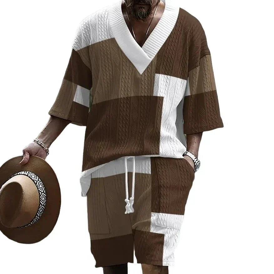 Variant image for Dam Tvådelat Set Jacquard Lätt Material för Sommar-1