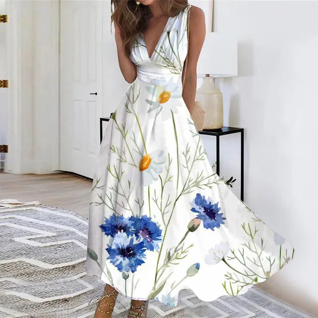 Kvinna Lätt Klänning Minimalistisk 100% Bomull-4