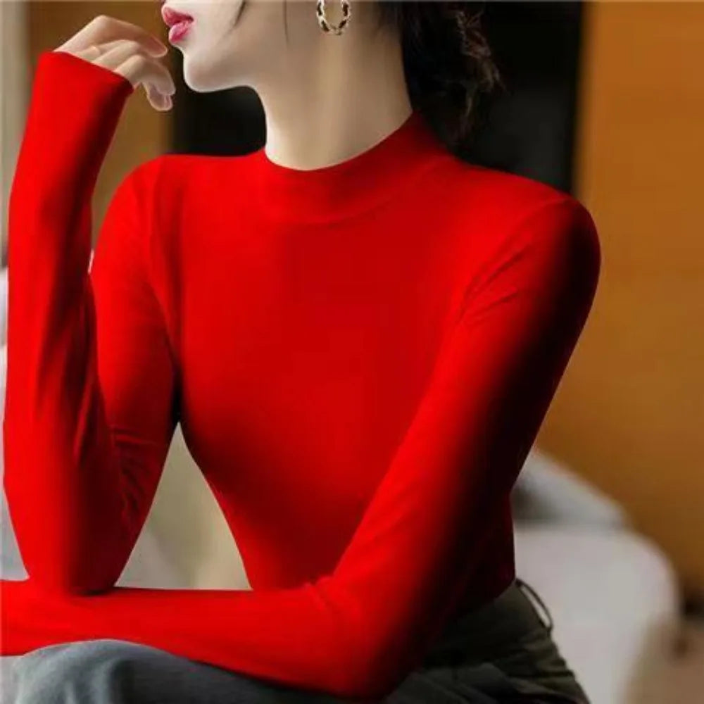 Herr T-shirt Långärmad Månsken Design Bomullsblandning 4