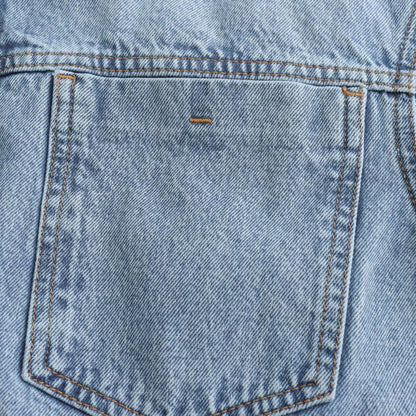Svart Oversized Jeansjacka Dam med Stora Fickor i Högkvalitativ Bomull - Perfekt för Alla Tillfällen 5