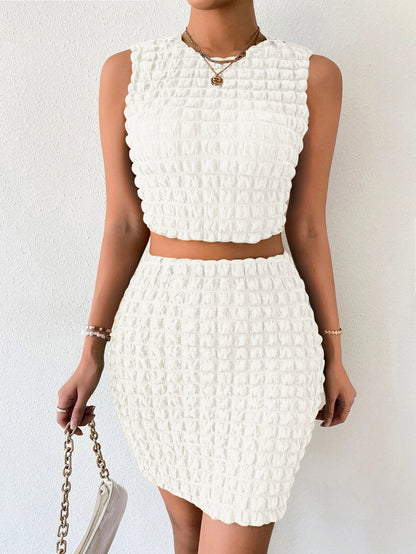 Avslappnat Chic Klädset för Kvinnor i Vitt – Högkvalitativt Tyg med Normal Passform, Perfekt för Alla Tillfällen 4