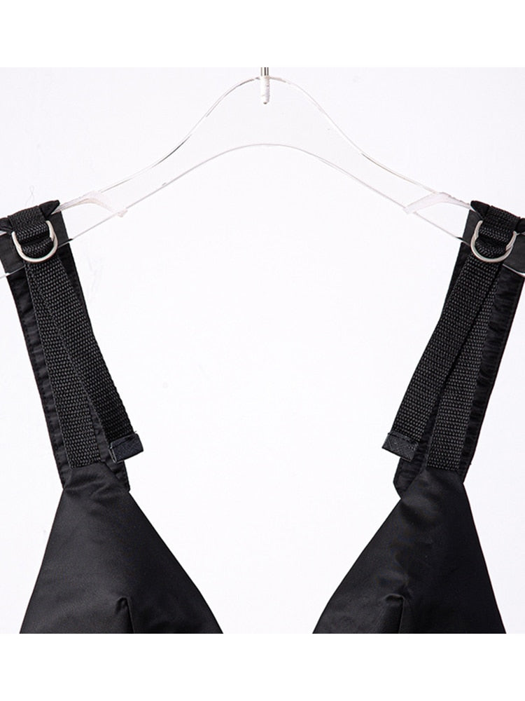 Dam Festtoppar Blixtlås Kort Bomull-3