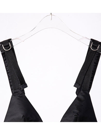 Dam Festtoppar Blixtlås Kort Bomull-3