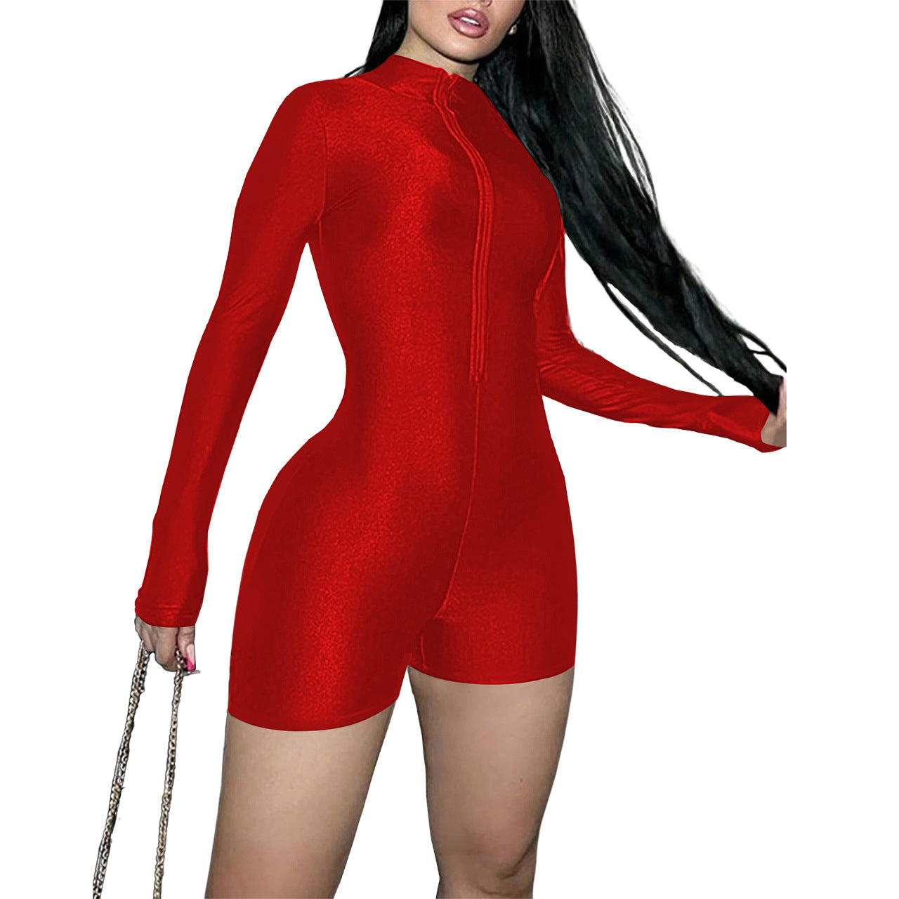 Variant image for Dam Kropp med Dragkedja Lång Ärmar Polyester Elastan-21