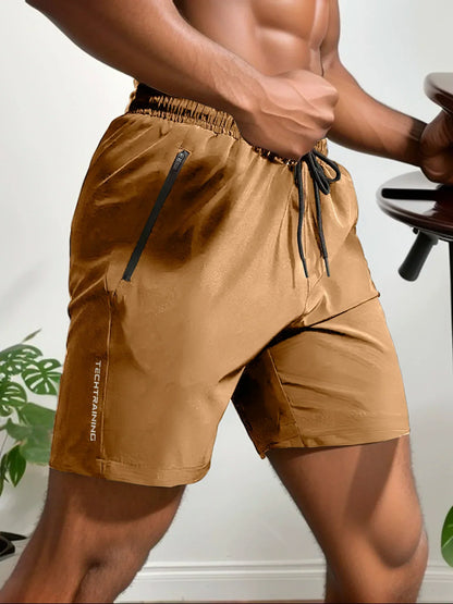 Herrar Sommarshorts Elastiska Snabbtorkande Polyester 6