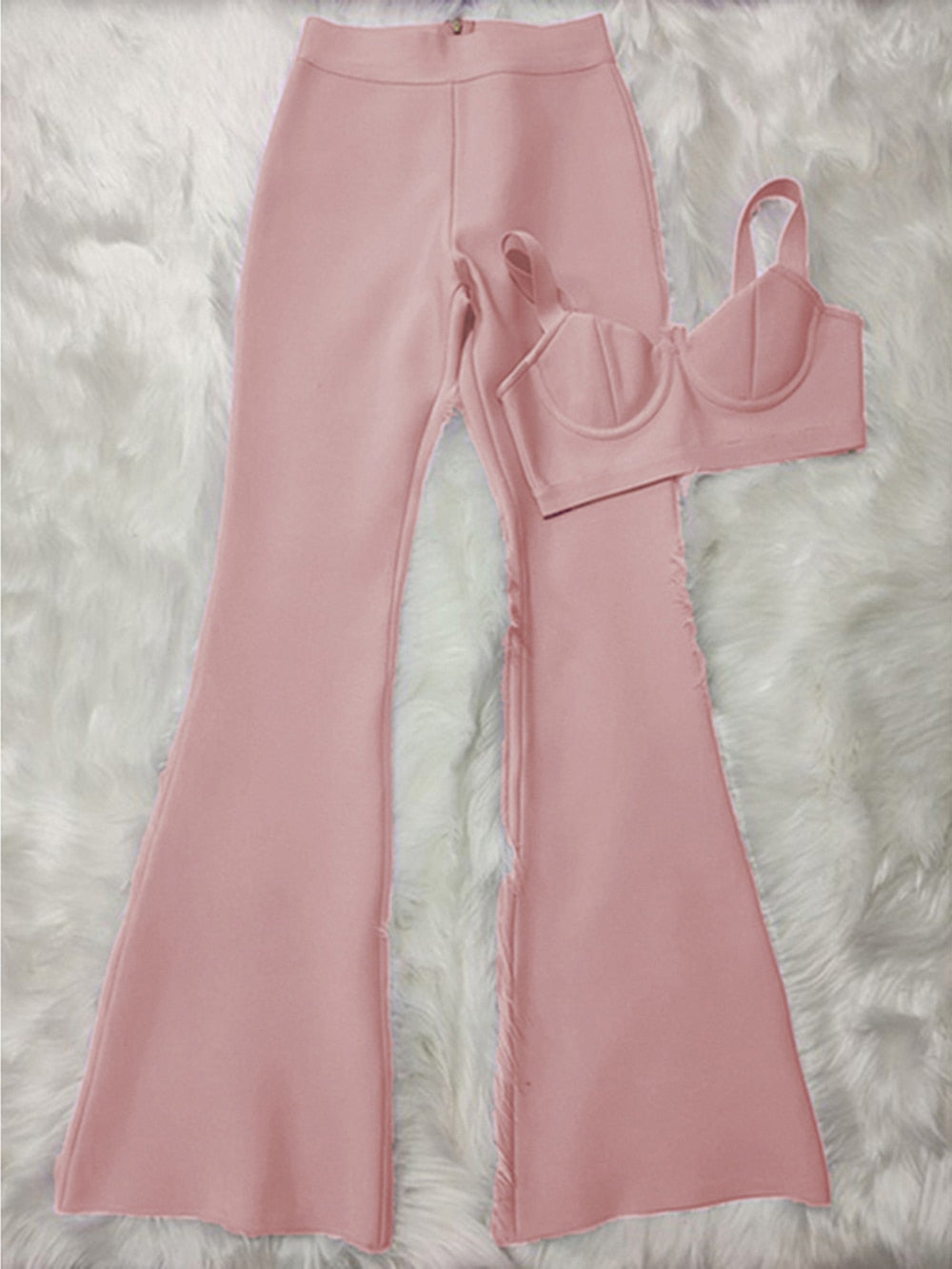 Variant image for Kvinnors Bredbyxor Medium Midjehöjd Spandex Rayon-6