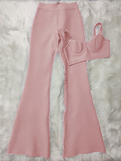 Variant image for Kvinnors Bredbyxor Medium Midjehöjd Spandex Rayon-6